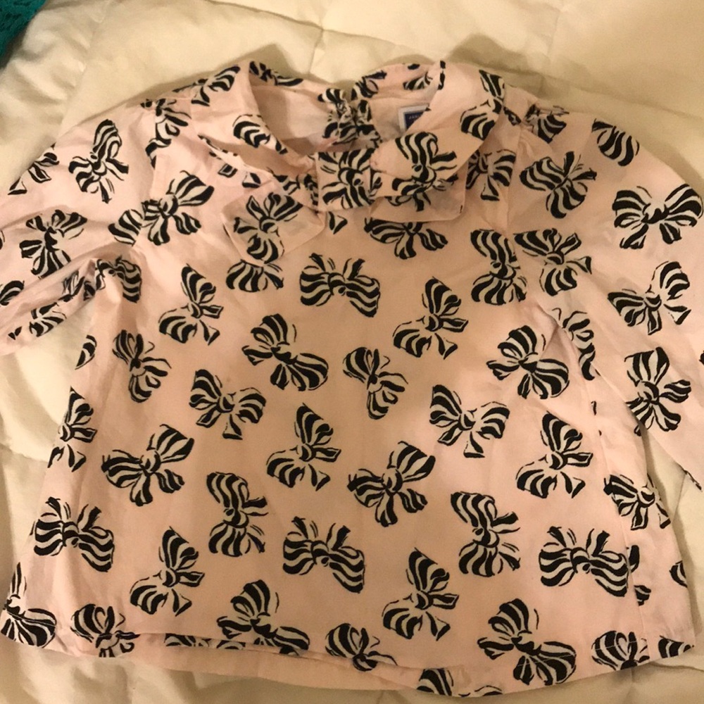 Janie and Jack bow blouse